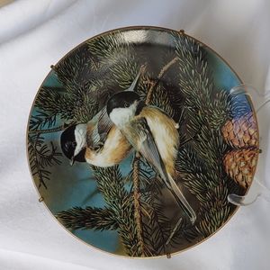 The Chickadee by Carl Brenders Vintage Decorative Plate